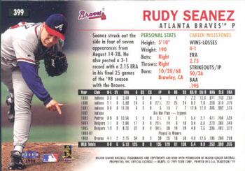 1999 Fleer Tradition #399 Rudy Seanez Back