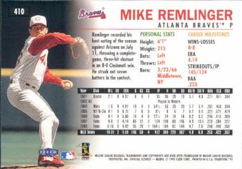 1999 Fleer Tradition #410 Mike Remlinger Back