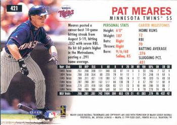1999 Fleer Tradition #421 Pat Meares Back