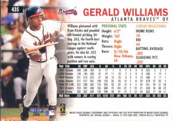 1999 Fleer Tradition #435 Gerald Williams Back