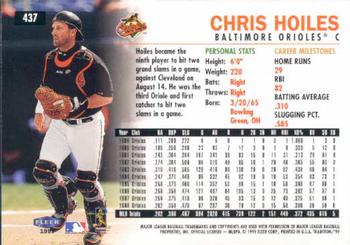 1999 Fleer Tradition #437 Chris Hoiles Back