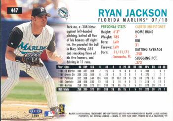 1999 Fleer Tradition #447 Ryan Jackson Back