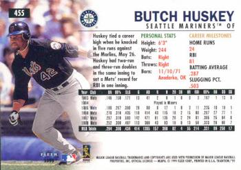 1999 Fleer Tradition #455 Butch Huskey Back