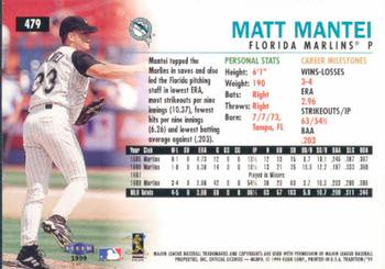 1999 Fleer Tradition #479 Matt Mantei Back