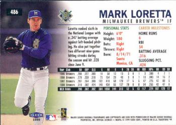 1999 Fleer Tradition #486 Mark Loretta Back