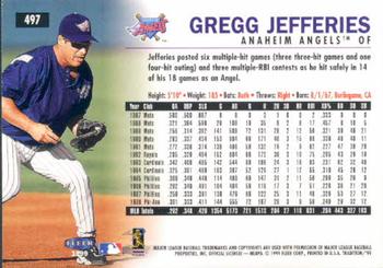 1999 Fleer Tradition #497 Gregg Jefferies Back