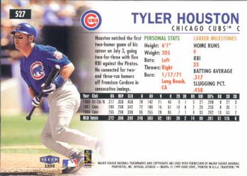 1999 Fleer Tradition #527 Tyler Houston Back