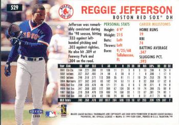 1999 Fleer Tradition #529 Reggie Jefferson Back