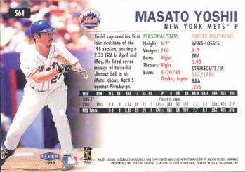 1999 Fleer Tradition #561 Masato Yoshii Back
