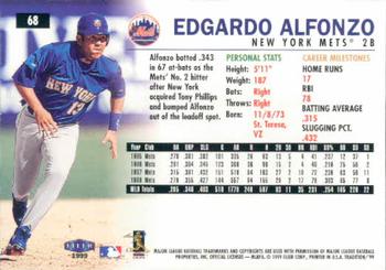 1999 Fleer Tradition #68 Edgardo Alfonzo Back