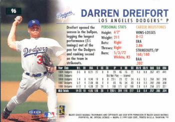 1999 Fleer Tradition #96 Darren Dreifort Back