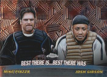 2001 Topps Chrome - Combos #TC18 Best There Is...Best There Was (Mike Piazza / Josh Gibson)  Front