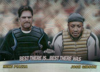 2001 Topps Chrome - Combos Refractors #TC18 Best There Is...Best There Was (Mike Piazza / Josh Gibson)  Front