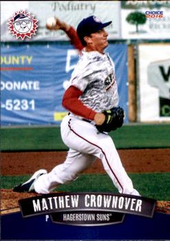 2016 Choice Hagerstown Suns #04 Matt Crownover Front