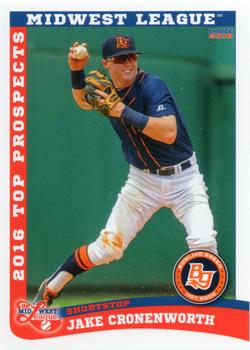 2016 Choice Midwest League Top Prospects #04 Jake Cronenworth Front
