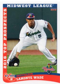2016 Choice Midwest League Top Prospects #08 LaMonte Wade Front