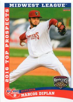 2016 Choice Midwest League Top Prospects #32 Marcos Diplan Front
