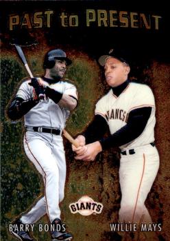 2001 Topps Chrome - Past to Present #PTP4 Willie Mays / Barry Bonds  Front