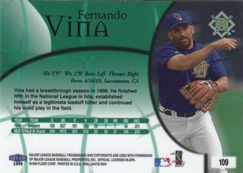 1999 Fleer Brilliants #109 Fernando Vina Back