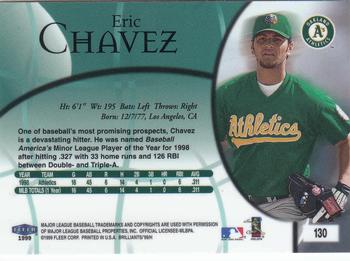 1999 Fleer Brilliants #130 Eric Chavez Back