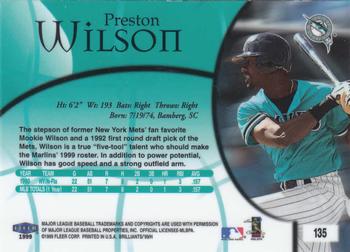 1999 Fleer Brilliants #135 Preston Wilson Back