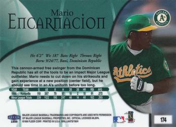 1999 Fleer Brilliants #174 Mario Encarnacion Back