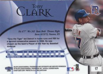 1999 Fleer Brilliants #17 Tony Clark Back