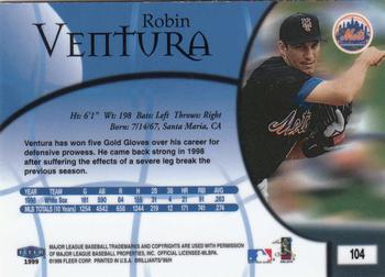 1999 Fleer Brilliants #104 Robin Ventura Back