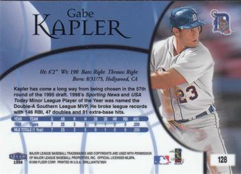 1999 Fleer Brilliants #128 Gabe Kapler Back