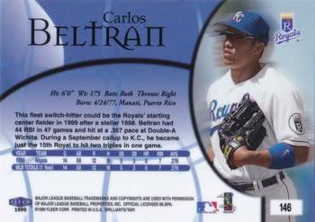 1999 Fleer Brilliants #146 Carlos Beltran Back