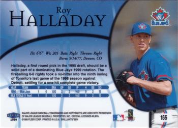 1999 Fleer Brilliants #155 Roy Halladay Back