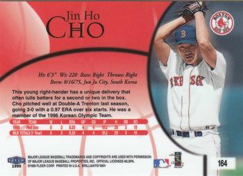 1999 Fleer Brilliants #164 Jin Ho Cho Back