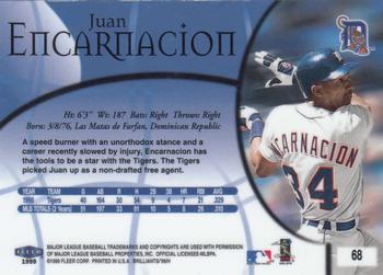 1999 Fleer Brilliants #68 Juan Encarnacion Back