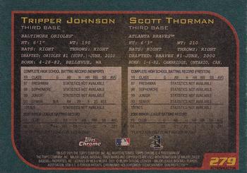2001 Topps Chrome - Retrofractors #279 Tripper Johnson / Scott Thorman  Back