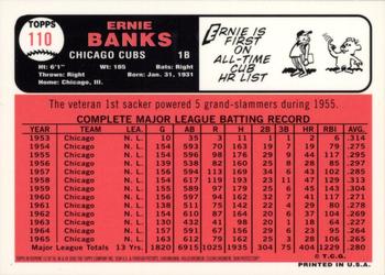 2001 Topps Chrome - Through the Years Reprints #13 Ernie Banks Back