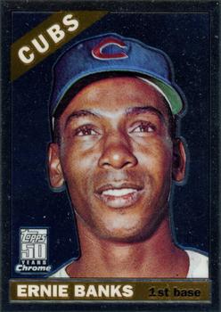 2001 Topps Chrome - Through the Years Reprints #13 Ernie Banks Front