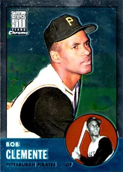 2001 Topps Chrome - Through the Years Reprints #19 Roberto Clemente Front
