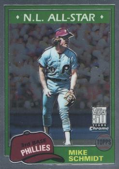 2001 Topps Chrome - Through the Years Reprints #34 Mike Schmidt Front