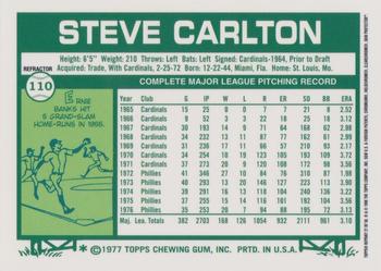 2001 Topps Chrome - Through the Years Reprints Refractors #27 Steve Carlton Back