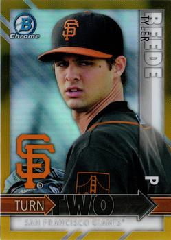 2016 Bowman - Chrome Turn Two Gold #TT-BB Tyler Beede / Phil Bickford Front