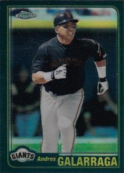 2001 Topps Traded & Rookies - Chrome Retrofractors #T15 Andres Galarraga Front