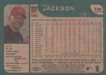 2001 Topps Traded & Rookies - Chrome Retrofractors #T46 Mike Jackson Back