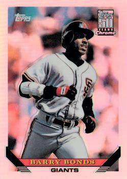 2001 Topps Traded & Rookies - Chrome Retrofractors #T139 Barry Bonds Front