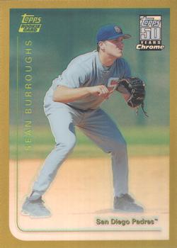 2001 Topps Traded & Rookies - Chrome Retrofractors #T143 Sean Burroughs Front