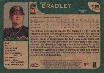 2001 Topps Traded & Rookies - Chrome Retrofractors #T155 Bobby Bradley Back