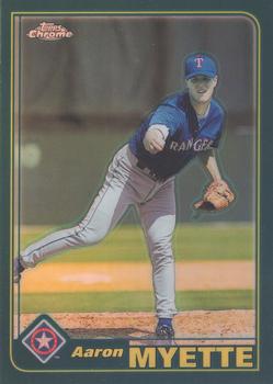2001 Topps Traded & Rookies - Chrome Retrofractors #T198 Aaron Myette Front