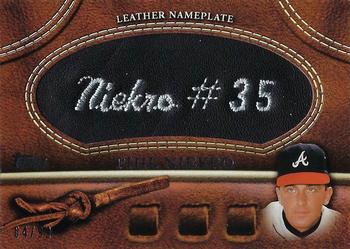 2011 Topps - Manufactured Glove Leather Nameplates Black #MGL-PN Phil Niekro Front
