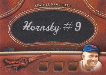 2011 Topps - Manufactured Glove Leather Nameplates Black #MGL-RH2 Rogers Hornsby Front