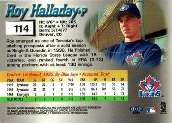 1999 Fleer Mystique #114 Roy Halladay Back