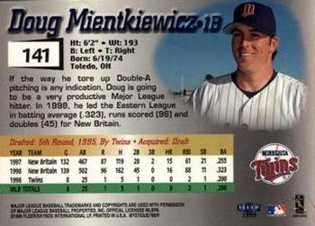 1999 Fleer Mystique #141 Doug Mientkiewicz Back